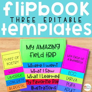 Preview of Flipbook Template for any subject │ Editable Back to School Meet the Teacher