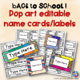 Back to School! Editable Name Cards/Labels!