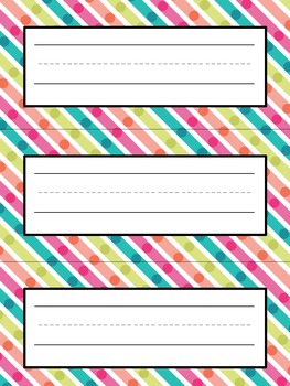 Back to School Editable Nameplates and Labels by Old Dog New Tricks