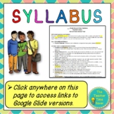 Back to School Editable Syllabus Template | Classroom Management
