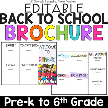 Back to School Editable Templates|Welcome To___Grade|Meet the Teacher ...