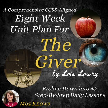 Preview of Back-to-School Eight-Week Unit Plan for The Giver (Digital Resource)