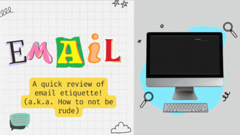 Preview of Back-to-School - Email Etiquette Review! NO PREP & EDITABLE!