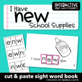 Back to School Emergent Reader for Sight Word NEW: "I Have