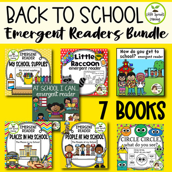 Back To School Emergent Readers Bundle By Little Sprouts Learning