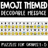 Back to School Emoji Decodable Message | PRINTABLE & DIGIT