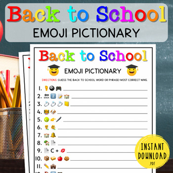 Emoji Phraseology - Back 2 School Edition