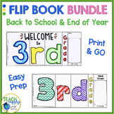 Back to School & End of Year Flip Book BUNDLE 3rd Grade