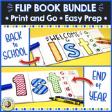 Back to School & End of Year Flip Book BUNDLE | 1st Grade