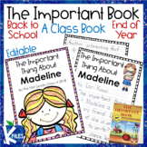 Back to School, End of the Year or Student of the Week Class Book
