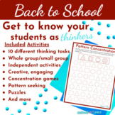 Back to School Enrichment Challenges-Critical Thinking Act