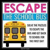 Back to School Escape Room - Escape the School Bus Teambui