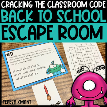 Preview of Back to School Activities Escape Room | Getting to Know You Game