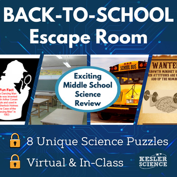 Preview of Back to School Escape Room - Print or Digital