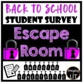 Back to School Escape Room Survey