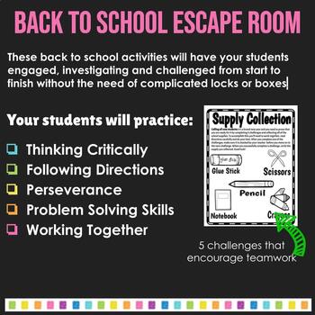 Team Building Escape Room - Teamwork Challenge - Back to School