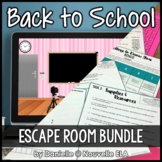 Back to School Escape Room (bundle) - Icebreakers - Meet t