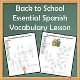 Back to School Essential Spanish Vocabulary Packet
