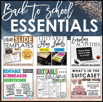 Preview of Back to School Essentials Bundle
