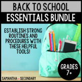 Back to School Essentials for Secondary Students