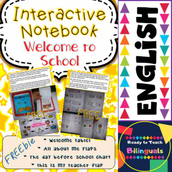Preview of Back to School - FREEBIE Interactive Notebook (Welcome to School)