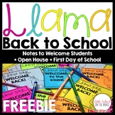 Back to School FREEBIE - Llama Classoom Decor