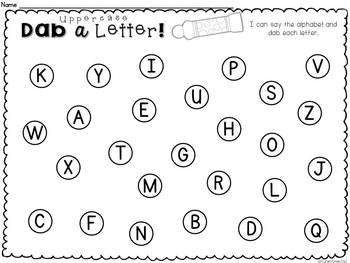 bingo dabber letter printables
