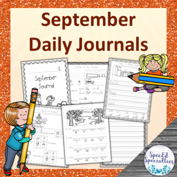 Preview of Back-to-School & Fall Journal Writing for Special Education - August / September