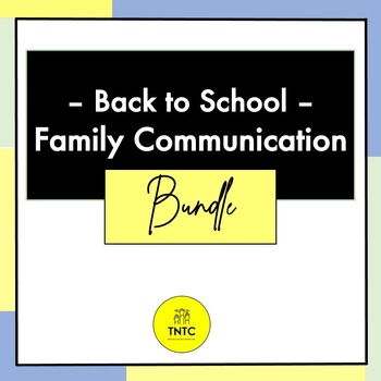 Preview of Back to School: Family Communication Bundle