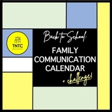 Back to School: Family Communication Calendar (20 Day Challenge)!