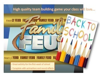 Preview of Back to School Family Feud Game