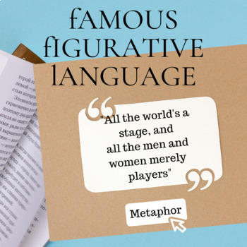 Preview of Back to School Famous Figurative Language from Literature Fun