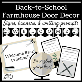 Preview of Back to School Farmhouse Door Decor