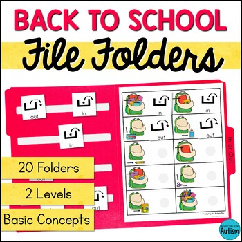 back to school file folder activities for special education basic