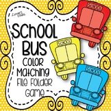 Back to School File Folder Game: School Bus Color Matching
