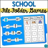 Back to School File Folder Games and Activities for Specia