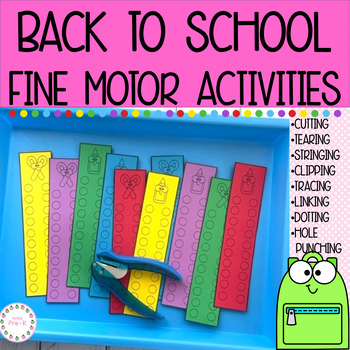 Back to School Crafts Fine Motor Activities for Preschool, Pre-K &  Kindergarten