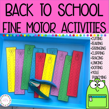 Preview of Back to School Fine Motor Activities for Pre-K
