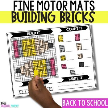 Preview of Back to School Fine Motor Mats Building Bricks