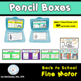 Back to School Fine Motor Pencil Box Activities for Centers