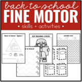 Back to School Fine Motor Skills and Activities