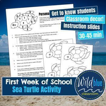 Preview of Back to School First Day Activity - Marine Science / any classroom