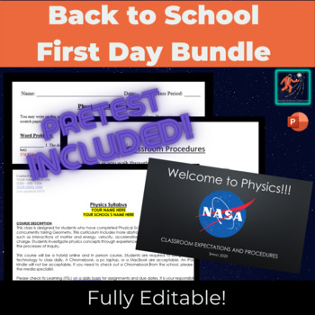 Preview of Back to School | First Day Bundle for Physics