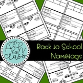 Back to School/First Day Name Tags EDITABLE