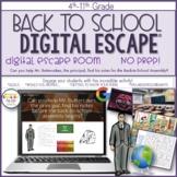 Back to School Escape Room, Digital Escape Room