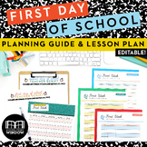 Back to School First Day of School Lesson Plan & First Wee