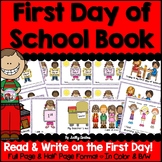 First Day of School Book, Back to School Book, First Day Week of School Writing