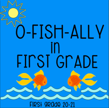 Back to School First Grade Goldfish Label by Emmalin Villasenor | TpT