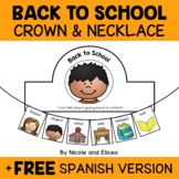 Back to School Activity Crown and Necklace Crafts + FREE Spanish