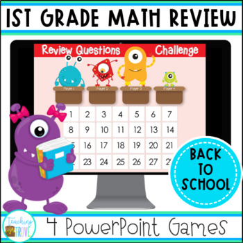 Preview of Back to School First Grade Math Review